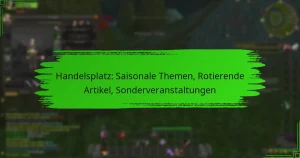 Handelsplatz: Saisonale Themen, Rotierende Artikel, Sonderveranstaltungen